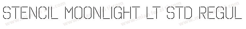 Stencil Moonlight LT Std Regular字体转换
